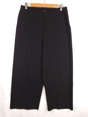 Eileen Fisher Black Crop Pants L